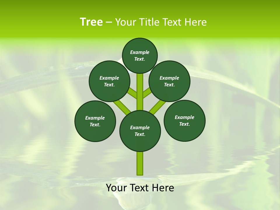 Leaves Liquid Outdoors PowerPoint Template