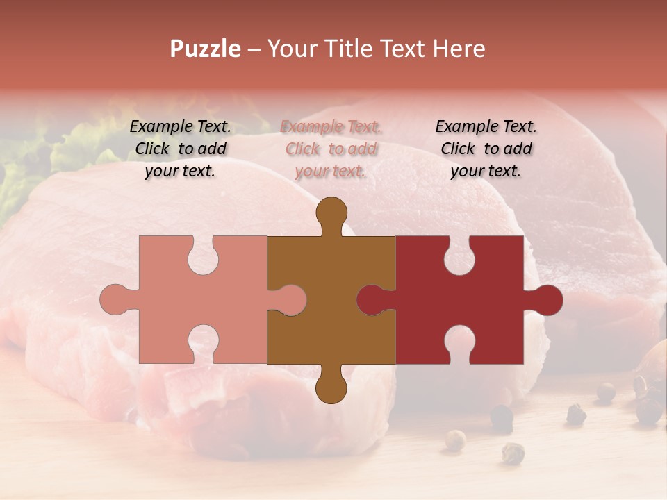 Red Wooden Prepared PowerPoint Template