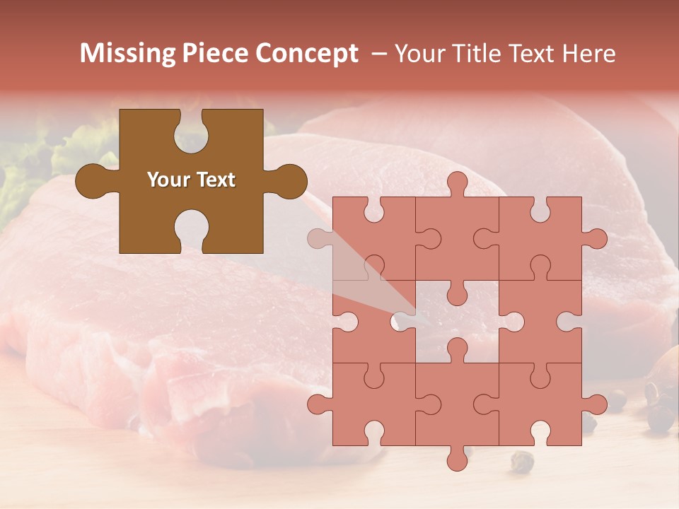 Red Wooden Prepared PowerPoint Template