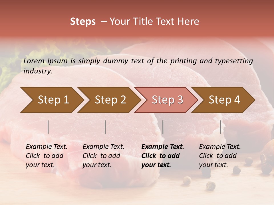 Red Wooden Prepared PowerPoint Template