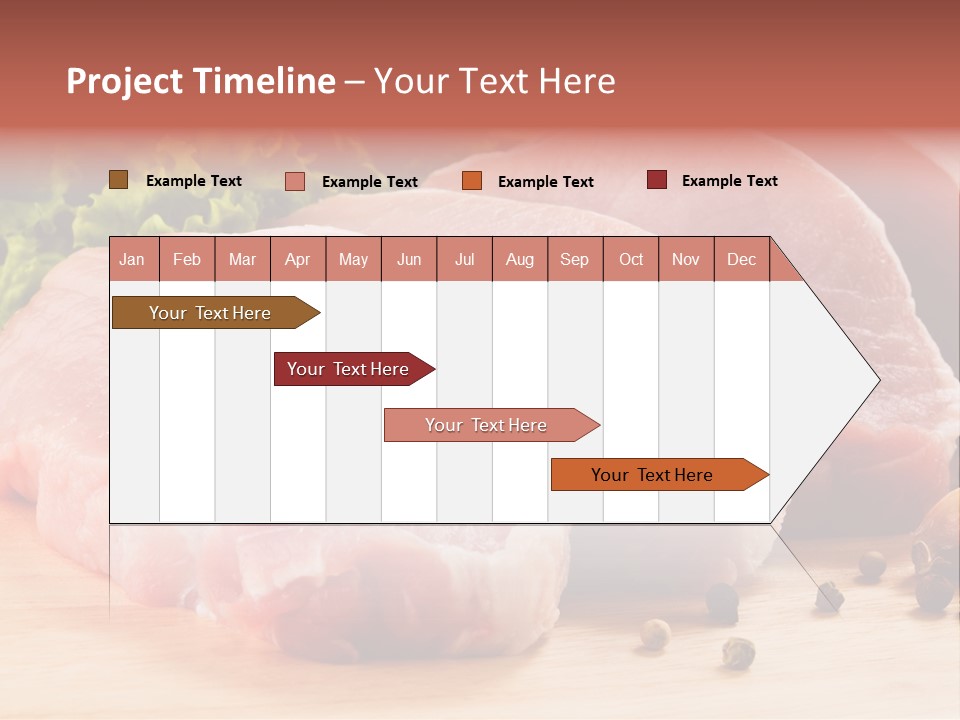 Red Wooden Prepared PowerPoint Template