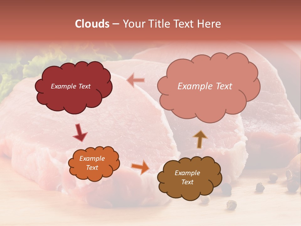 Red Wooden Prepared PowerPoint Template