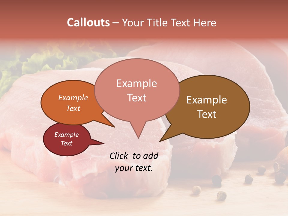 Red Wooden Prepared PowerPoint Template