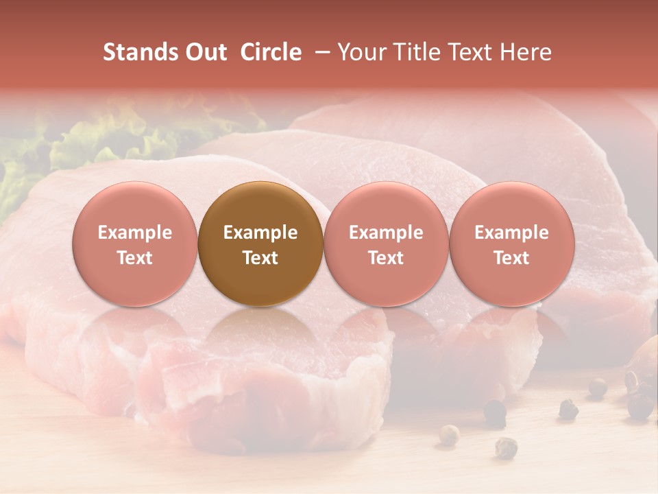 Red Wooden Prepared PowerPoint Template