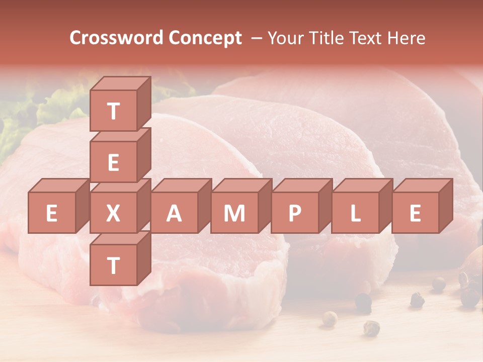 Red Wooden Prepared PowerPoint Template