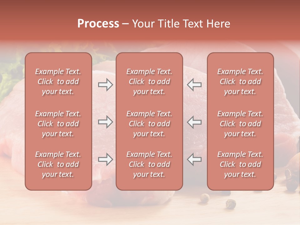 Red Wooden Prepared PowerPoint Template