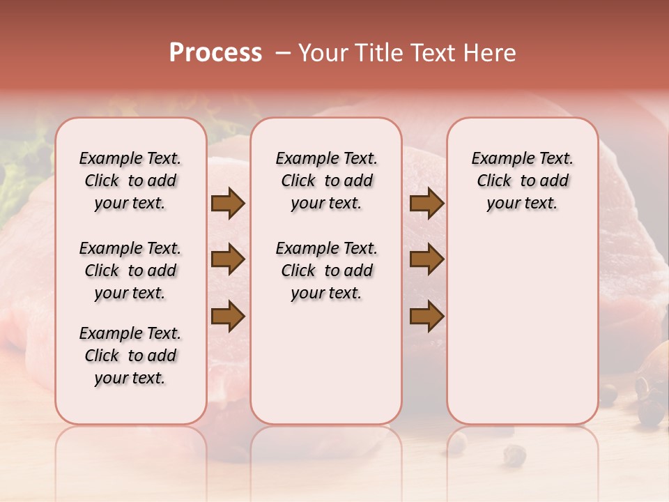 Red Wooden Prepared PowerPoint Template