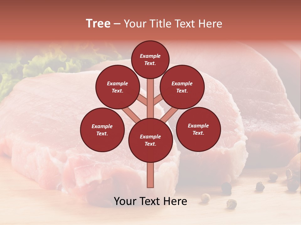 Red Wooden Prepared PowerPoint Template