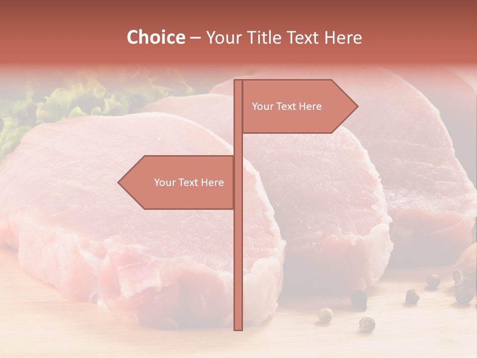 Red Wooden Prepared PowerPoint Template