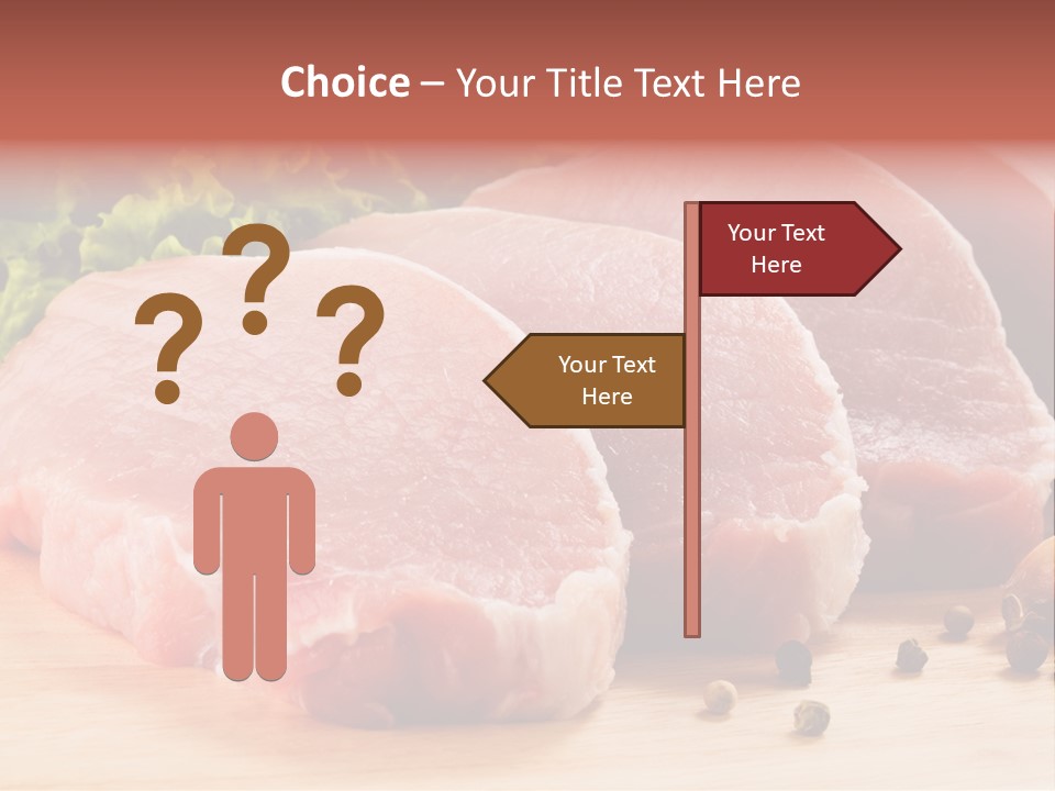 Red Wooden Prepared PowerPoint Template