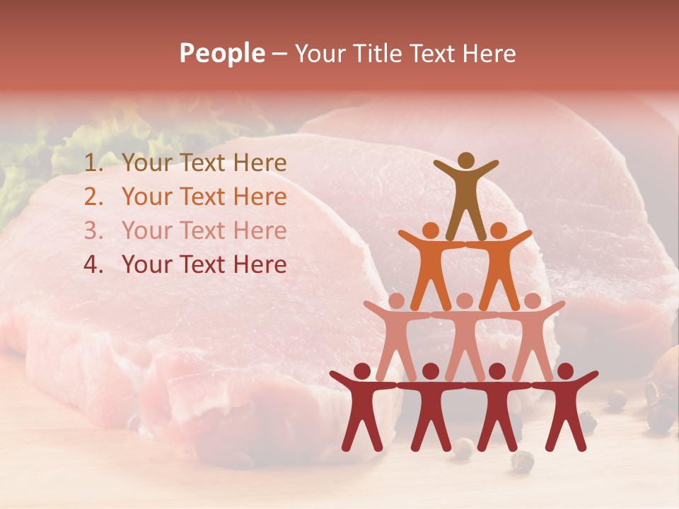 Red Wooden Prepared PowerPoint Template