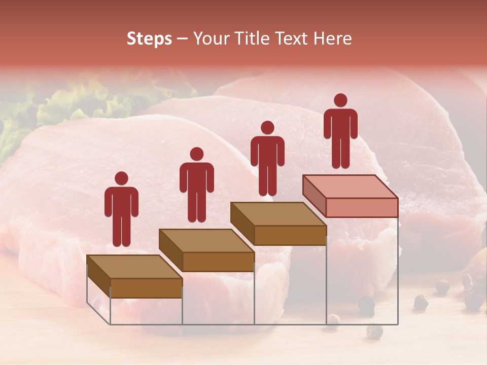 Red Wooden Prepared PowerPoint Template