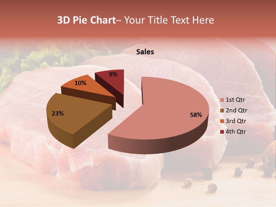 Red Wooden Prepared PowerPoint Template