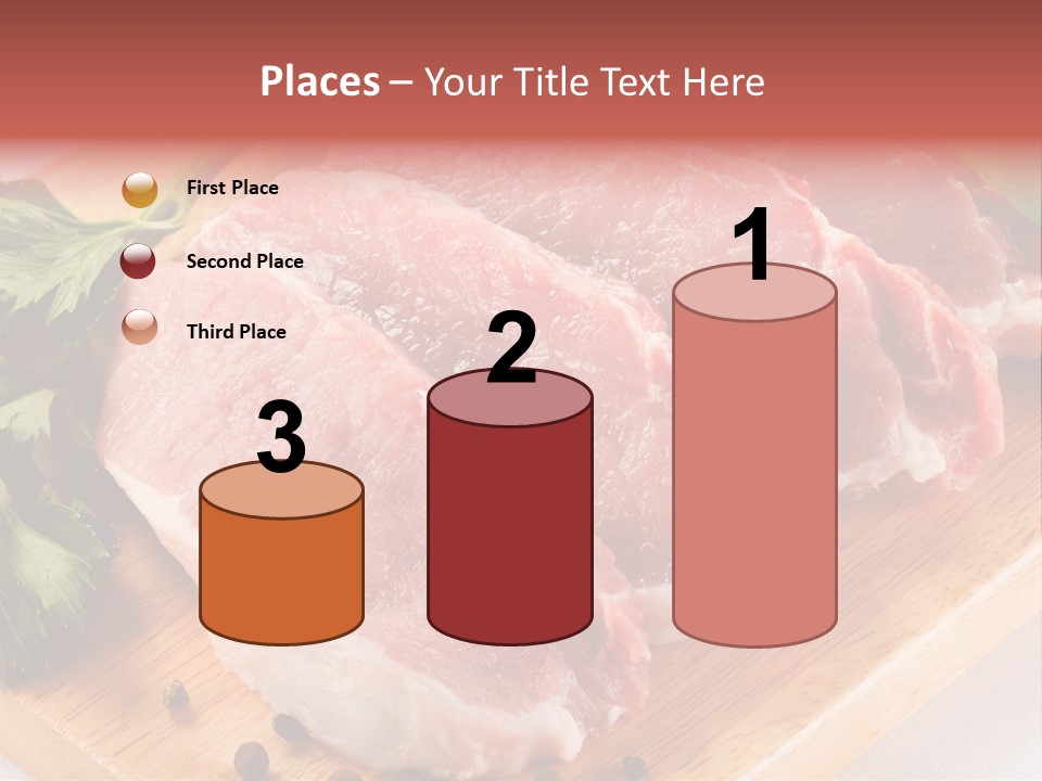 Fillets Barbecue Pork PowerPoint Template