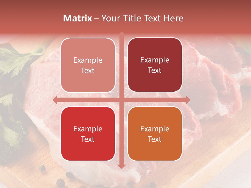 Fillets Barbecue Pork PowerPoint Template