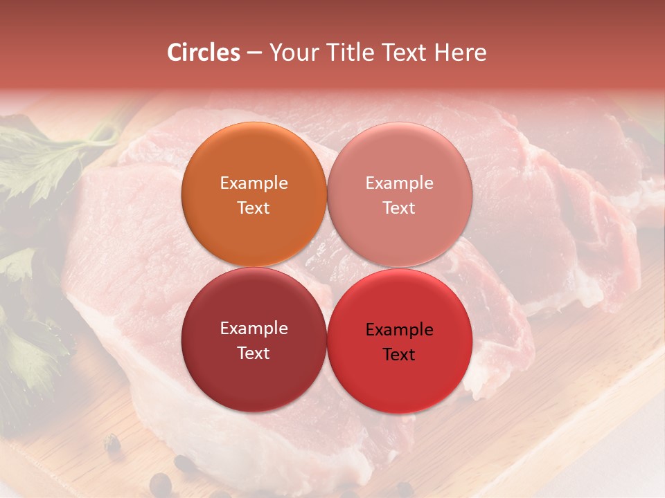 Fillets Barbecue Pork PowerPoint Template