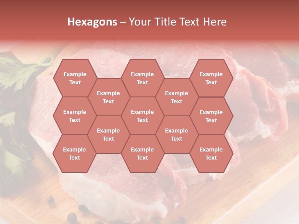 Fillets Barbecue Pork PowerPoint Template