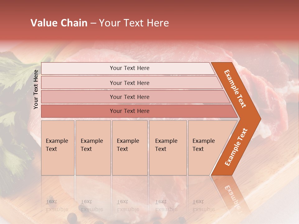Fillets Barbecue Pork PowerPoint Template