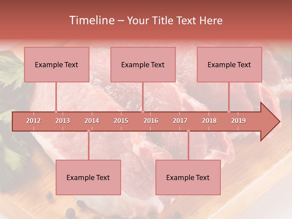 Fillets Barbecue Pork PowerPoint Template