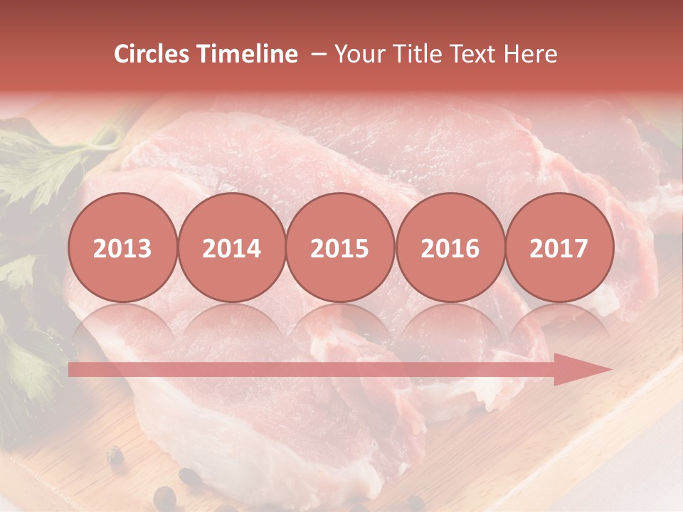 Fillets Barbecue Pork PowerPoint Template