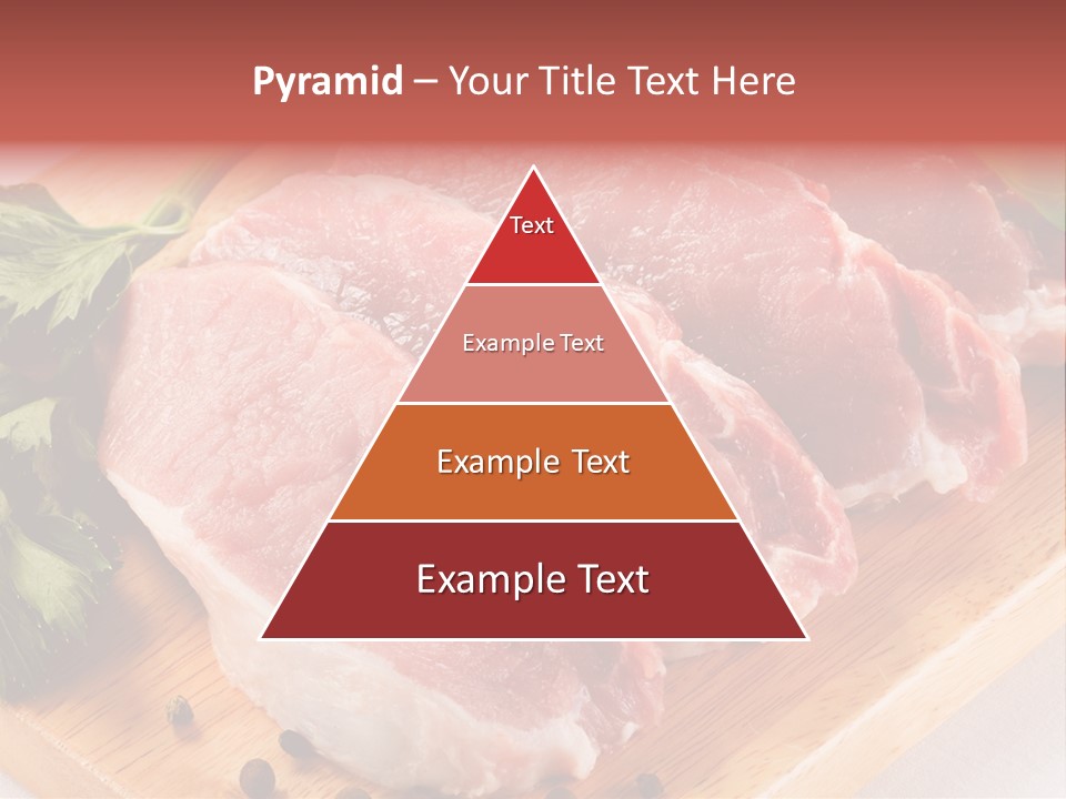 Fillets Barbecue Pork PowerPoint Template