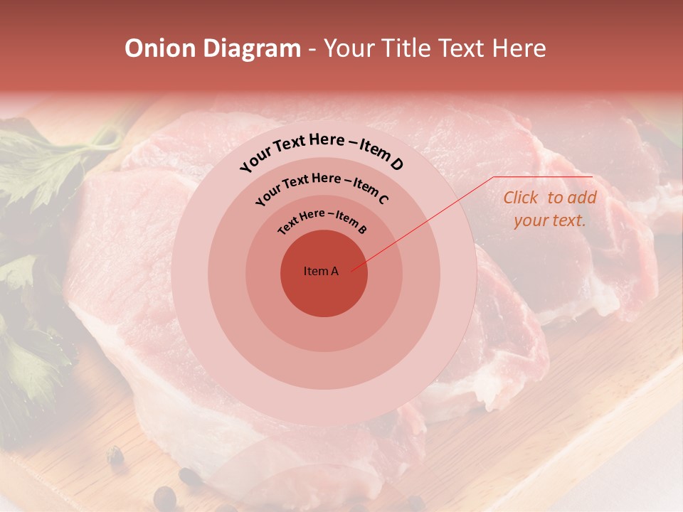 Fillets Barbecue Pork PowerPoint Template