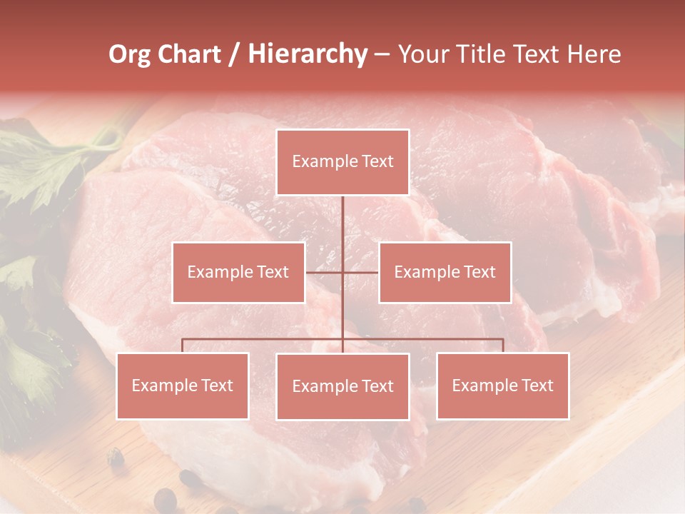 Fillets Barbecue Pork PowerPoint Template