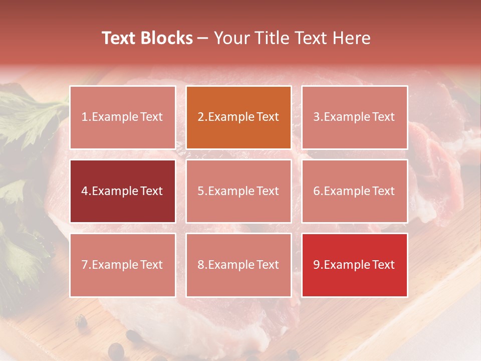 Fillets Barbecue Pork PowerPoint Template