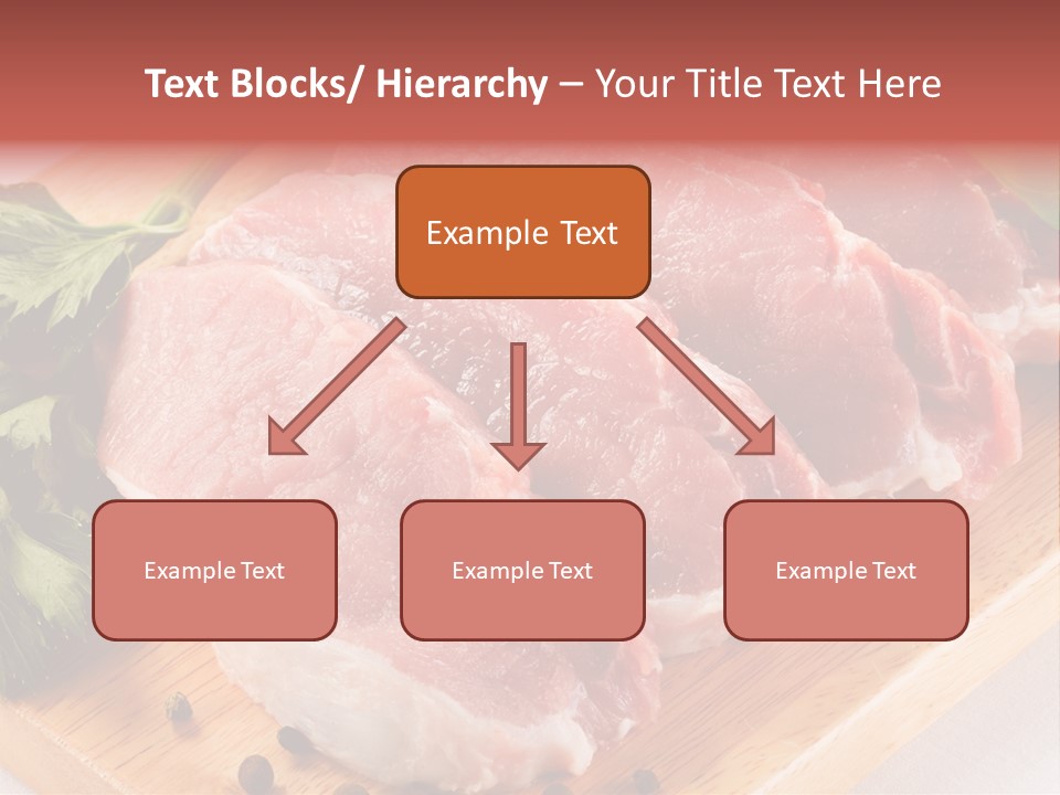 Fillets Barbecue Pork PowerPoint Template