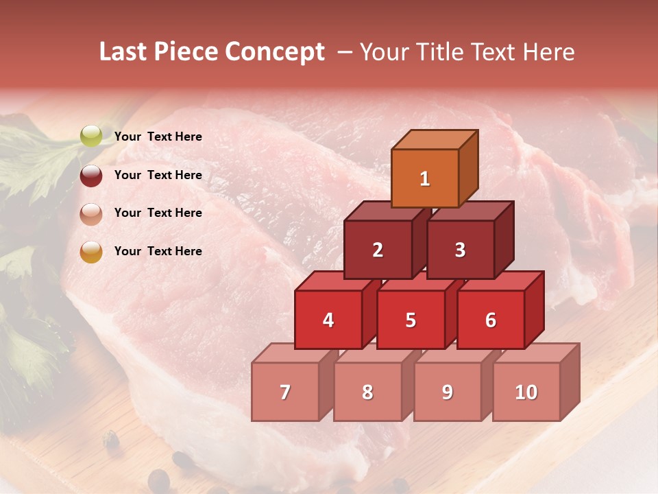 Fillets Barbecue Pork PowerPoint Template