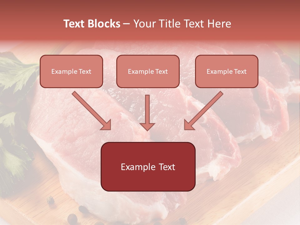 Fillets Barbecue Pork PowerPoint Template