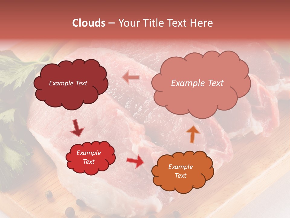 Fillets Barbecue Pork PowerPoint Template