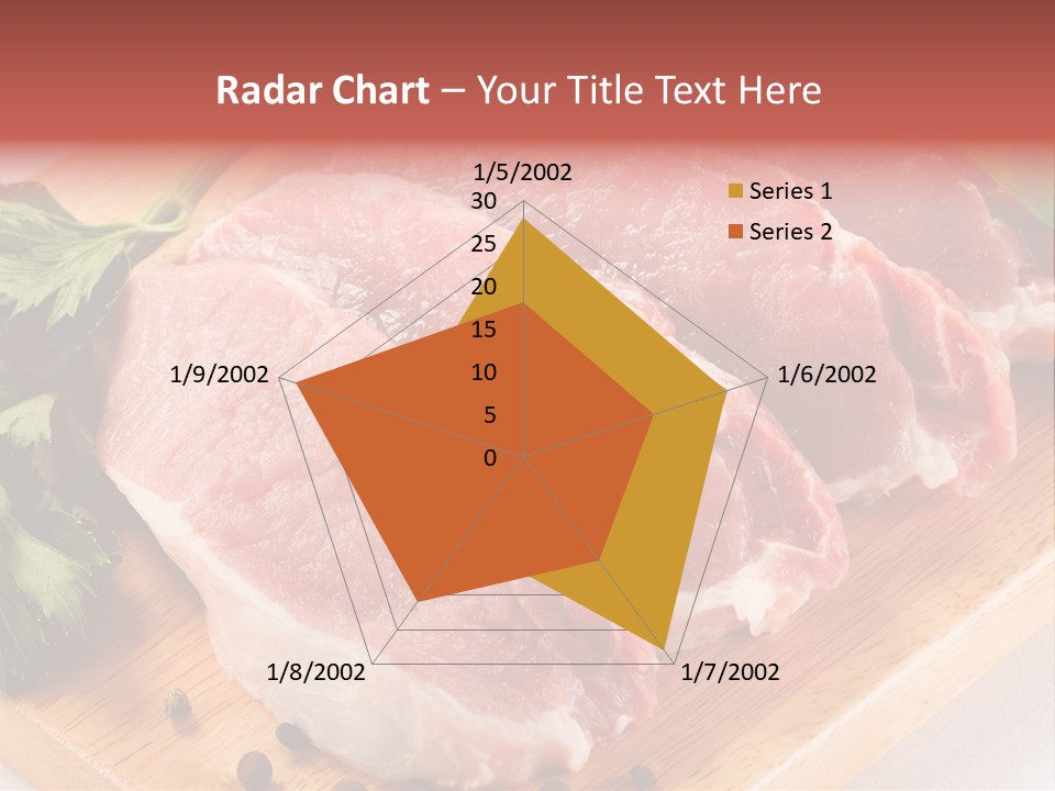 Fillets Barbecue Pork PowerPoint Template