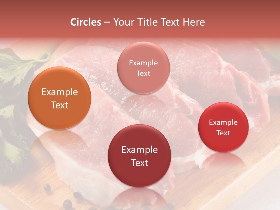 Fillets Barbecue Pork PowerPoint Template