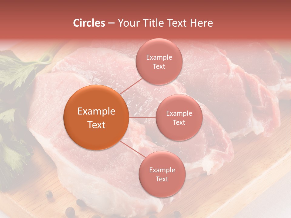 Fillets Barbecue Pork PowerPoint Template