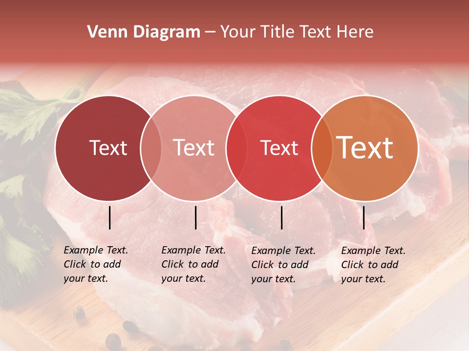 Fillets Barbecue Pork PowerPoint Template