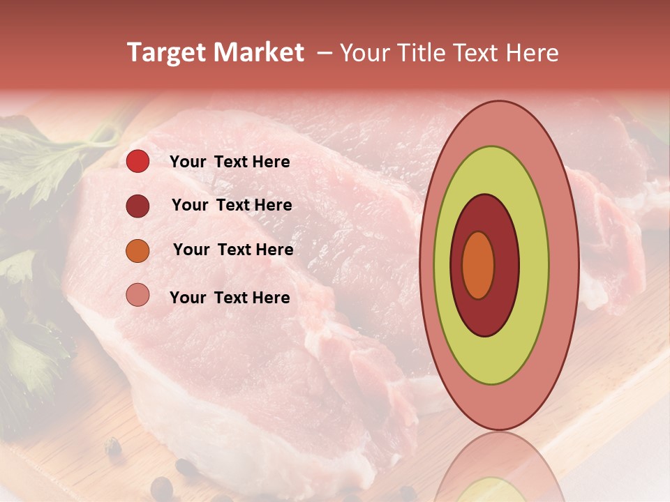 Fillets Barbecue Pork PowerPoint Template
