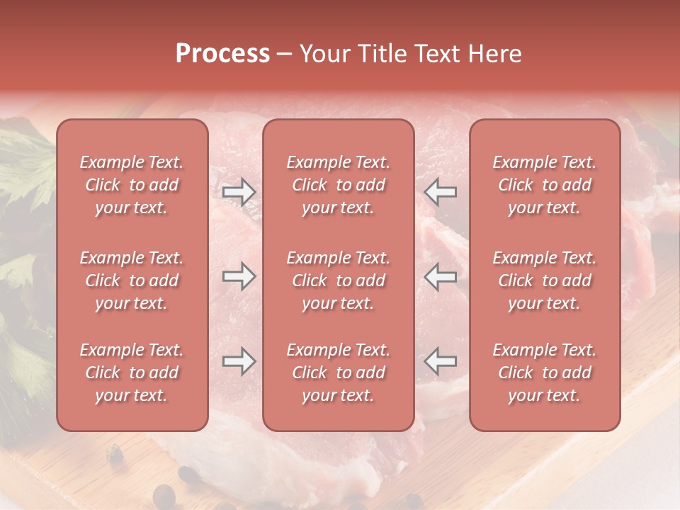 Fillets Barbecue Pork PowerPoint Template