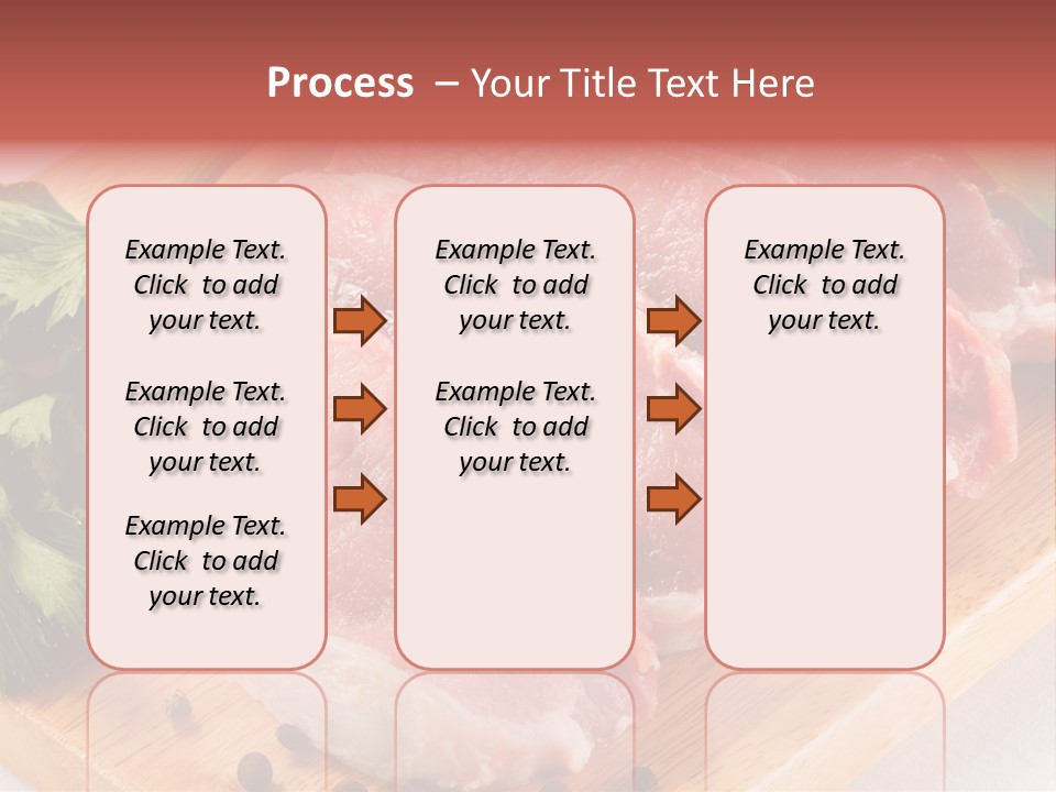 Fillets Barbecue Pork PowerPoint Template