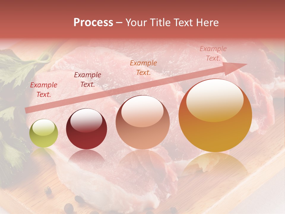 Fillets Barbecue Pork PowerPoint Template