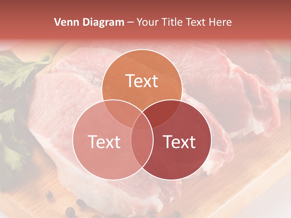 Fillets Barbecue Pork PowerPoint Template