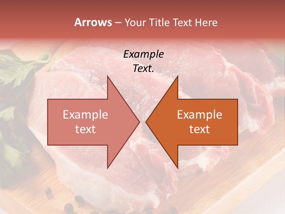 Fillets Barbecue Pork PowerPoint Template