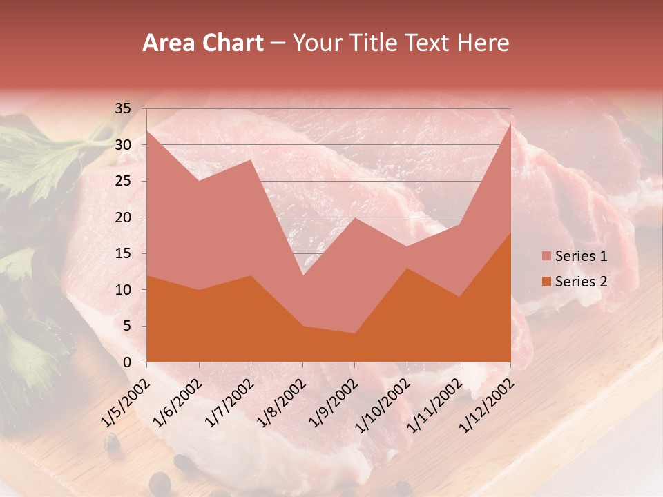 Fillets Barbecue Pork PowerPoint Template