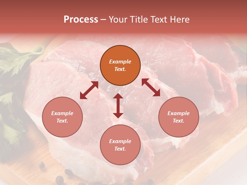 Fillets Barbecue Pork PowerPoint Template