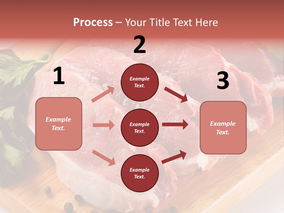 Fillets Barbecue Pork PowerPoint Template