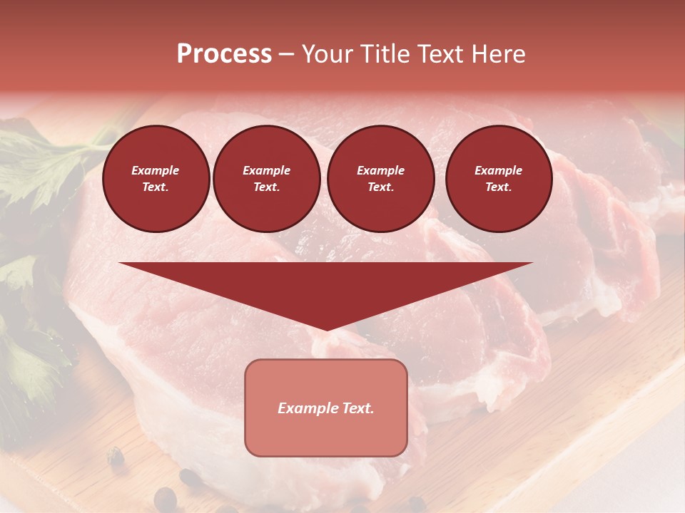 Fillets Barbecue Pork PowerPoint Template