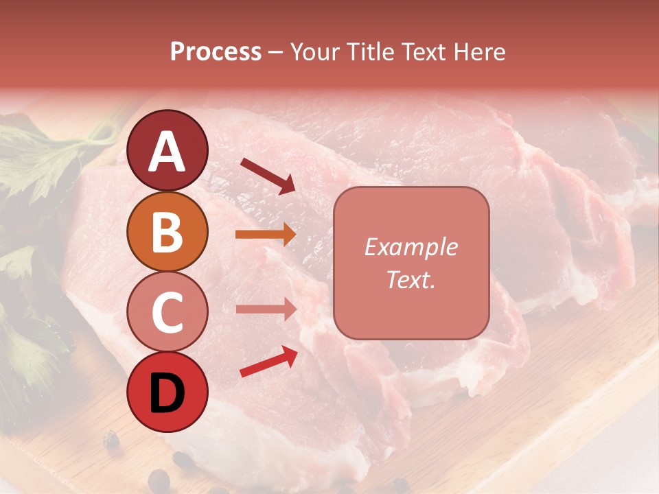 Fillets Barbecue Pork PowerPoint Template