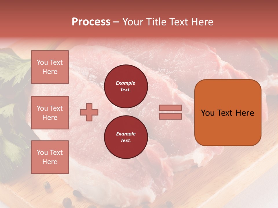 Fillets Barbecue Pork PowerPoint Template