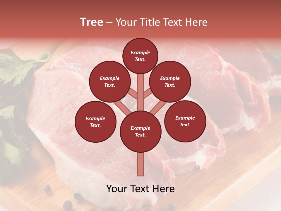 Fillets Barbecue Pork PowerPoint Template