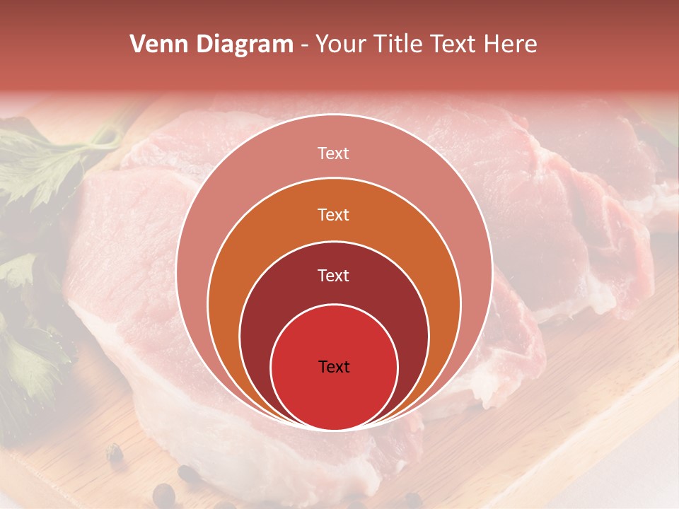 Fillets Barbecue Pork PowerPoint Template